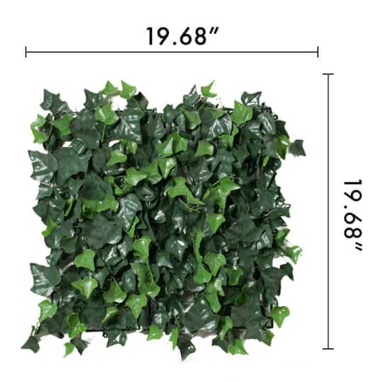 20" Ivy Style Plant Living Wall Panels, 4ct.